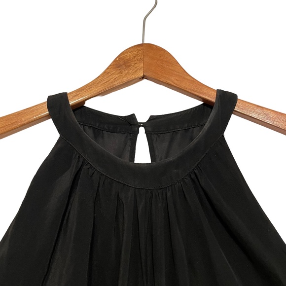 8th Story Free People Palmer‎ Silk Trapeze Halter Swing Dress w/ Pockets Size M - Picture 2 of 9